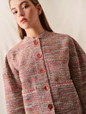 VESTE TWEED ROSALIE CUIVRE