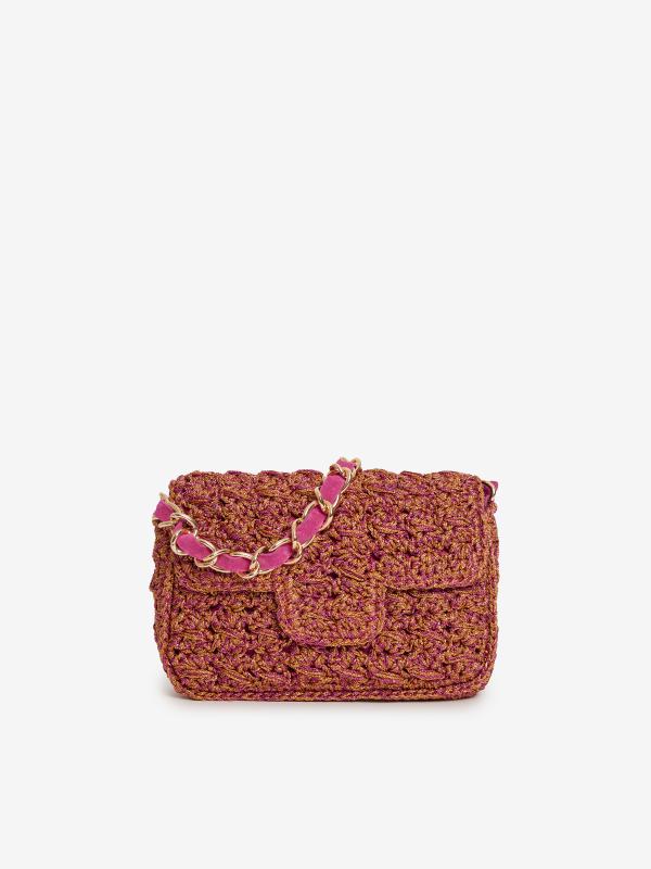 SAC FENICE ENTRE-DEUX FUCHSIA AFGHAN OR